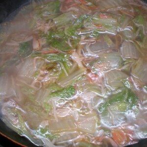 白菜とかにかまの中華風炒め煮